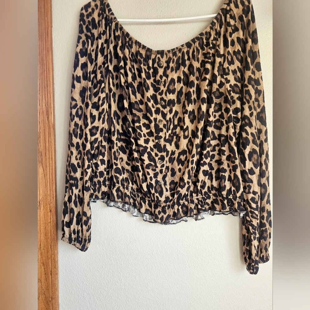 Leopard Print Women's Top